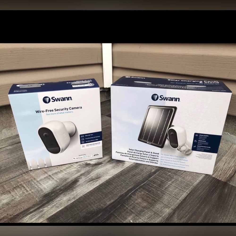 New Swann Wire-Free Wi-Fi Full HD Security Camera with Solar Charging Panel